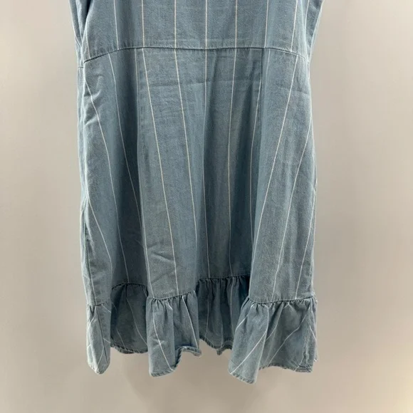 Sadie & Sage Blue Ruffled Cotton Dress – Size Small - Picture 7 of 8